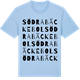 Blue Soul t-shirt med Södra Bäckebol ordlek t-shirt