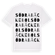 Södra Bäckebol ordlek t-shirt