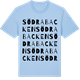 Blue Soul t-shirt med Södra Backen ordlek t-shirt