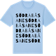 Blue Soul t-shirt med Södra Båsane ordlek t-shirt