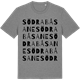 Mid Heather Gray t-shirt med Södra Båsane ordlek t-shirt