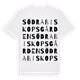 Södra Biskopsgården ordlek t-shirt