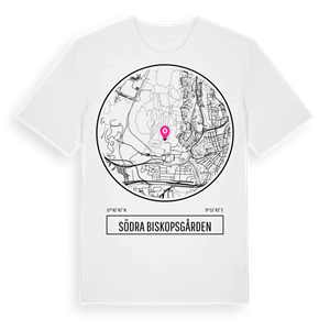 Södra Biskopsgården t-shirt – ekologisk bomull t-shirt från Pinshirt