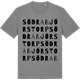 Mid Heather Gray t-shirt med Södra Björstorp ordlek t-shirt