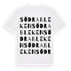 White t-shirt med Södra Bleken ordlek t-shirt