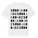 White t-shirt med Södra Bodane ordlek t-shirt