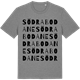 Mid Heather Gray t-shirt med Södra Bodane ordlek t-shirt