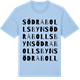 Blue Soul t-shirt med Södra Bollsbyn ordlek t-shirt