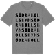 Mid Heather Gray t-shirt med Södra Bollsbyn ordlek t-shirt
