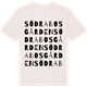 Vintage White t-shirt med Södra Bosgården ordlek t-shirt