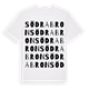 White t-shirt med Södra Bron ordlek t-shirt