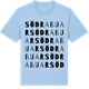 Blue Soul t-shirt med Södra Buar ordlek t-shirt