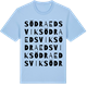 Blue Soul t-shirt med Södra Edsvik ordlek t-shirt