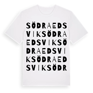Södra Edsvik ordlek t-shirt – ekologisk bomull t-shirt från Pinshirt
