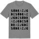Mid Heather Gray t-shirt med Södra Ejgde ordlek t-shirt