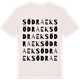 Vintage White t-shirt med Södra Ek ordlek t-shirt