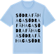 Blue Soul t-shirt med Södra Fähaga ordlek t-shirt