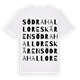 Södra Halloreskären ordlek t-shirt