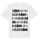 White t-shirt med Södra Hamnen ordlek t-shirt