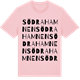 Pink Cotton t-shirt med Södra hamnen ordlek t-shirt