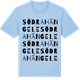 Blue Soul t-shirt med Södra Hängele ordlek t-shirt
