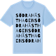 Blue Soul t-shirt med Södra Hästhagen ordlek t-shirt