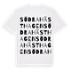 White t-shirt med Södra Hästhagen ordlek t-shirt