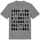 Mid Heather Gray t-shirt med Södra Högsäter ordlek t-shirt