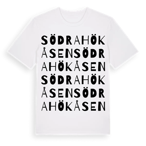 Södra Hökåsen ordlek t-shirt – ekologisk bomull t-shirt från Pinshirt