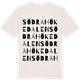 Vintage White t-shirt med Södra Hökedalen ordlek t-shirt