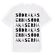 White t-shirt med Södra Kaserna ordlek t-shirt
