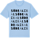 Blue Soul t-shirt med Södra Kebal ordlek t-shirt