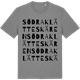 Mid Heather Gray t-shirt med Södra Klätteskären ordlek t-shirt