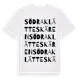 White t-shirt med Södra Klätteskären ordlek t-shirt