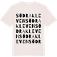 Vintage White t-shirt med Södra Kleven ordlek t-shirt