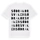 Södra Korsviken ordlek t-shirt