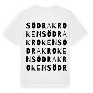 Södra Kroken ordlek t-shirt – ekologisk bomull t-shirt från Pinshirt