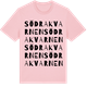 Pink Cotton t-shirt med Södra Kvarnen ordlek t-shirt
