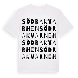 Södra Kvarnen ordlek t-shirt – ekologisk bomull t-shirt från Pinshirt