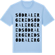 Blue Soul t-shirt med Södra Lergered ordlek t-shirt