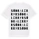 Södra Lerryr ordlek t-shirt