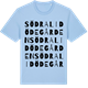 Blue Soul t-shirt med Södra Lidödegården ordlek t-shirt