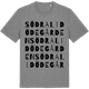 Mid Heather Gray t-shirt med Södra Lidödegården ordlek t-shirt