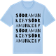 Blue Soul t-shirt med Södra Munkeby ordlek t-shirt