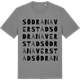 Mid Heather Gray t-shirt med Södra Naverstad ordlek t-shirt