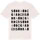 Vintage White t-shirt med Södra Ödegården ordlek t-shirt