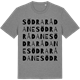 Mid Heather Gray t-shirt med Södra Rådane ordlek t-shirt