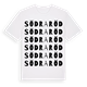 Södra Röd ordlek t-shirt