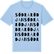 Blue Soul t-shirt med Södra Rödjan ordlek t-shirt