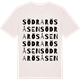 Vintage White t-shirt med Södra Rösåsen ordlek t-shirt